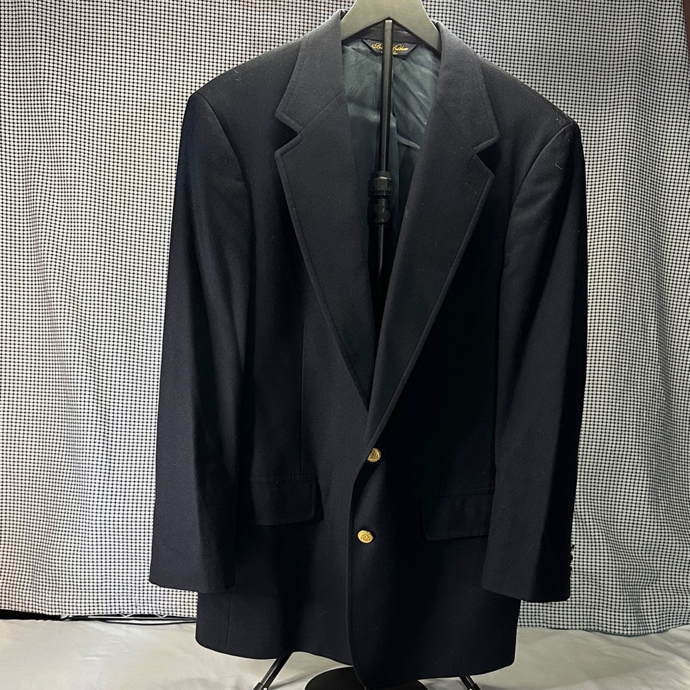 Brooks Brothers Navy Blazer with Gold Buttons